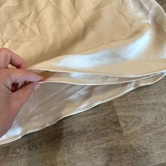 Show Me Your‎ Mumu Slip Dress Womens Small Satin Champagne Bridesmaid Short - Picture 3 of 6